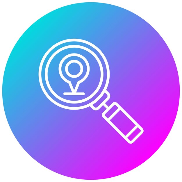 Scanning Location Vector Illustration Style