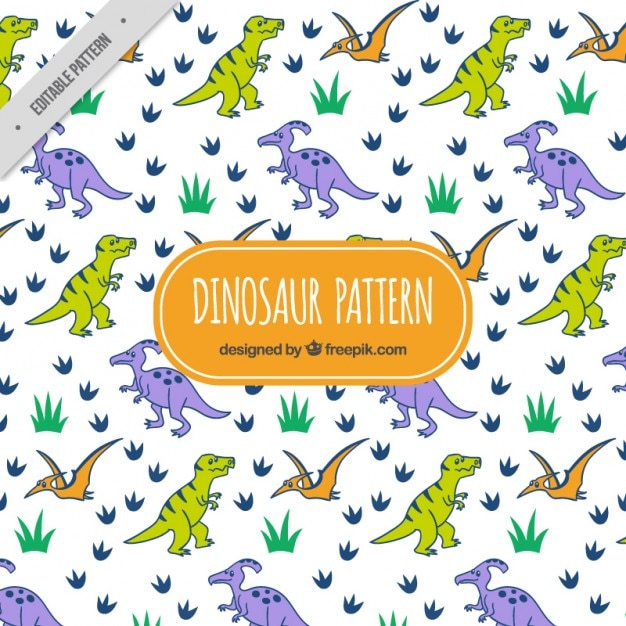 Scary dinos pattern