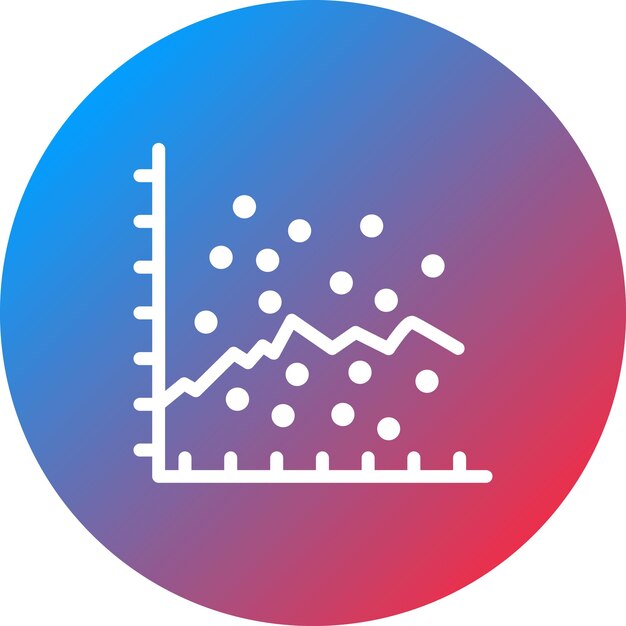 Scatter Graph icon vector image Can be used for Infographics