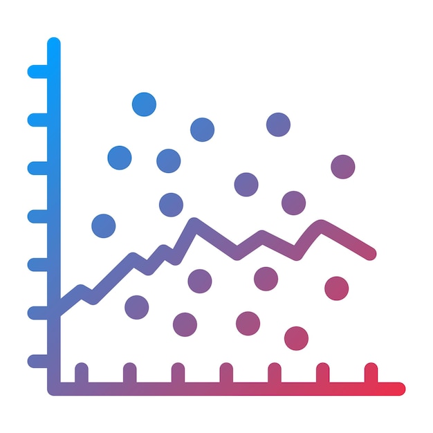 Scatter Graph icon vector image Can be used for Infographics