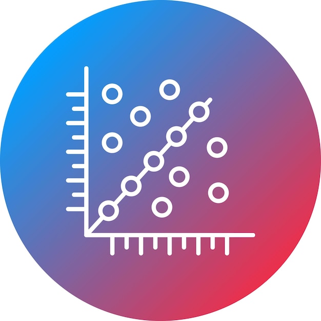 scatter icon vector image can be used for infographic