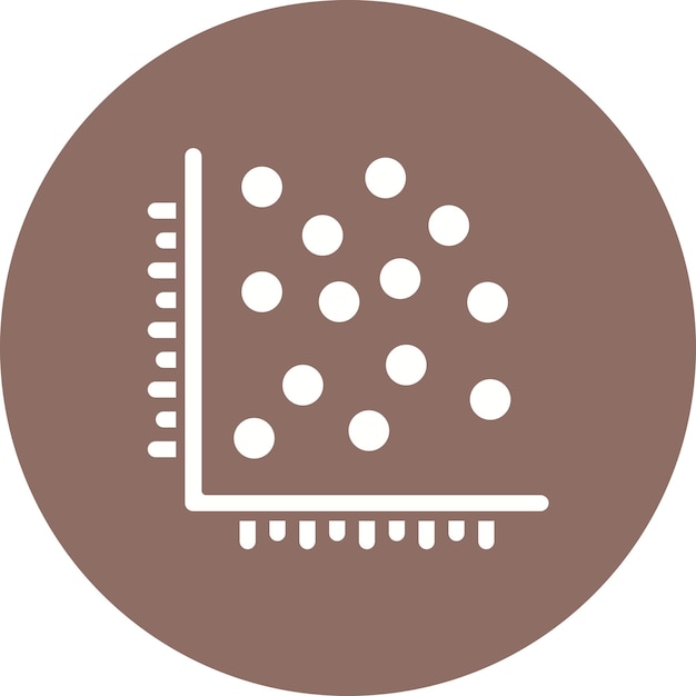 scatter plot icon vector image can be used for data analytics