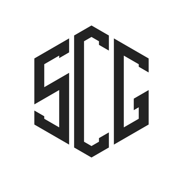 SCG Logo Design Initial Letter SCG Monogram Logo using Hexagon shape