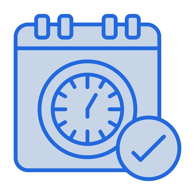 Schedule Blue Tone Illustration