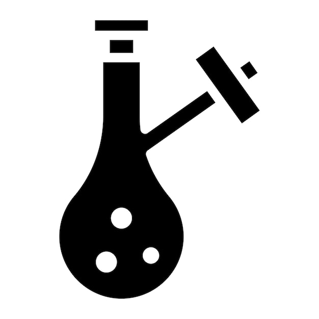 Schlenk Flask Line Illustration