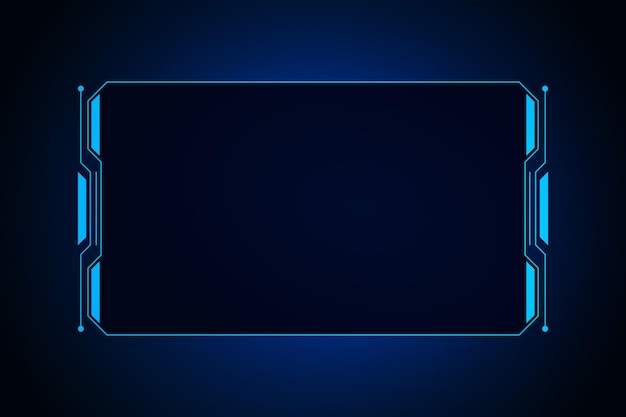 Sci fi futuristic user interface HUD template frame design Technology abstract background