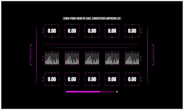 Sci fi HUD Interface templet design