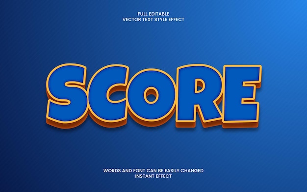 score text effect