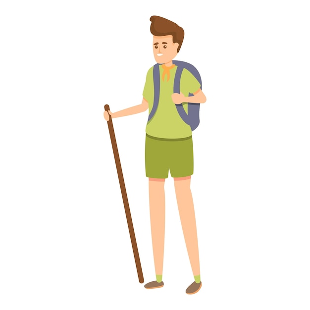 Scouting forest navigation icon Cartoon of Scouting forest navigation vector icon for web design isolated on white background
