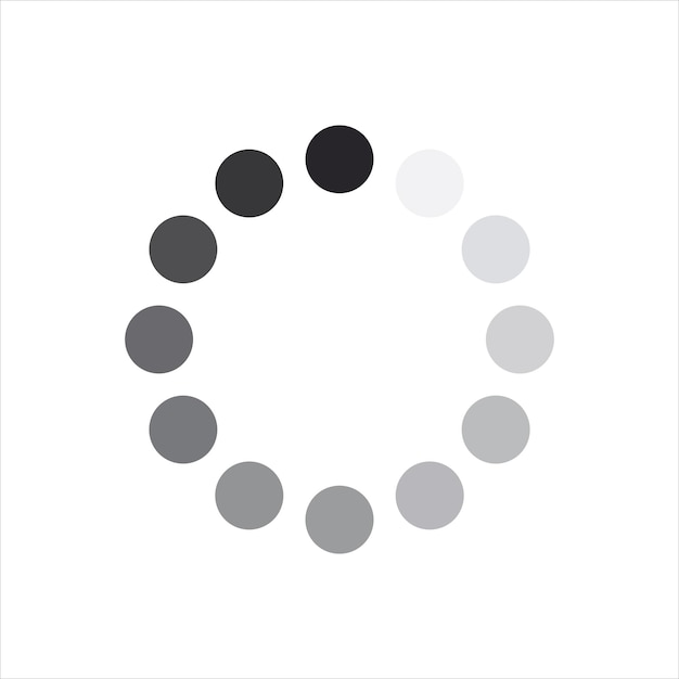 screen load progress wait circle symbol web buffer loader sign design template vector