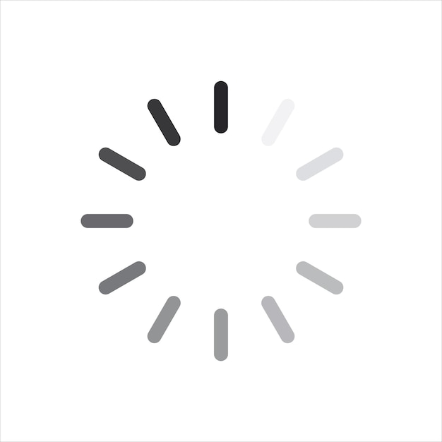 screen load progress wait circle symbol web buffer loader sign design template vector