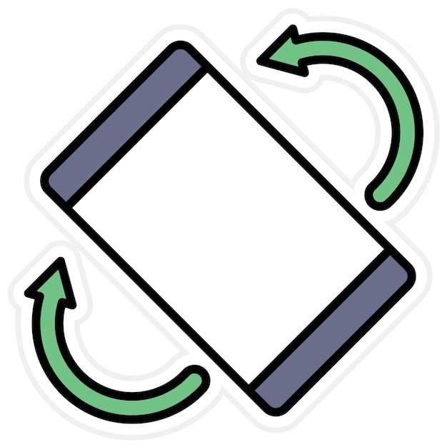 Screen Rotation icon vector image Can be used for Mobile UI UX
