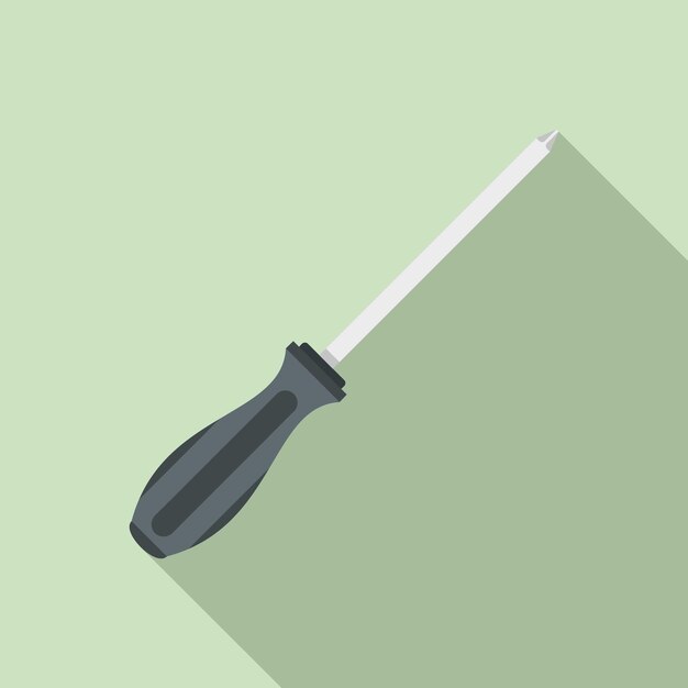 Screwdriver tool icon Flat illustration of screwdriver tool vector icon for web design