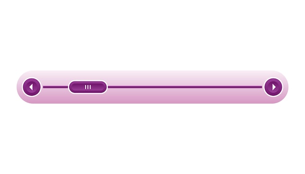 Scroll bar slider ui horizontal slider multicolor modern ui element buttons with adjustable knobs