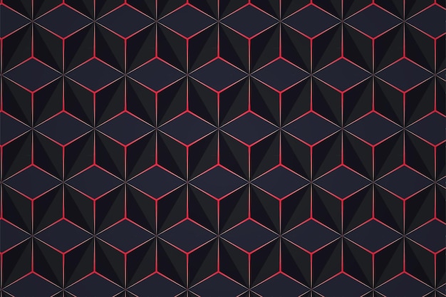 Seamless 3D Geometric Pattern Abstract Background