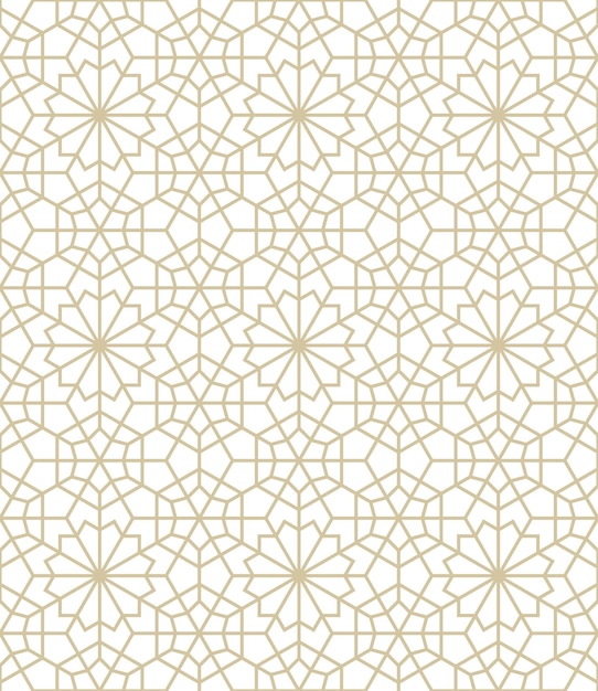 Seamless abstract geometric pattern in Islamic style