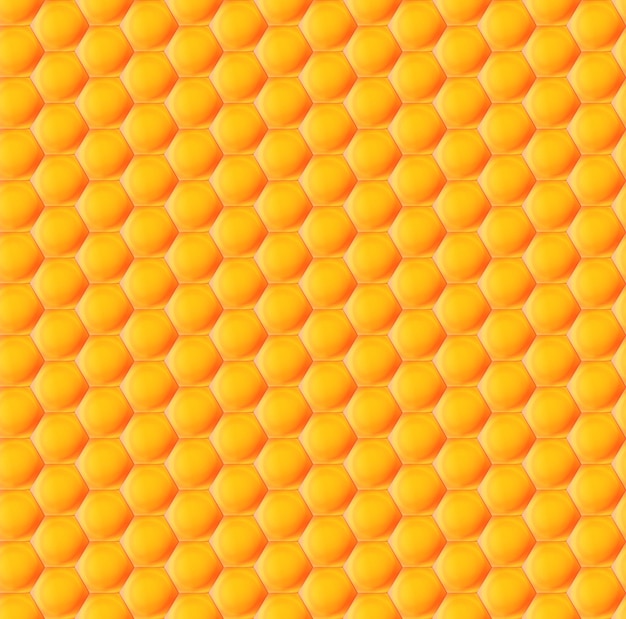 seamless background of hexagonal honeycombs. vector pattern
