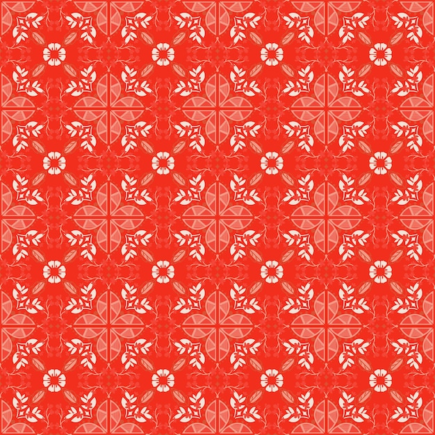 Seamless Background Retro Garden Nature Aboriginal Floral Damask Traditional Pattern Art
