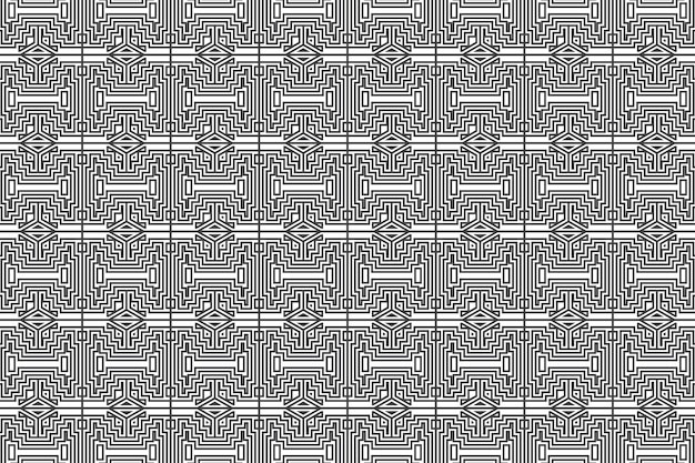 Seamless geometric abstract shape lines pattern