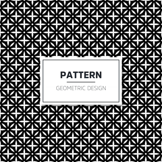 seamless geometric black and white pattern