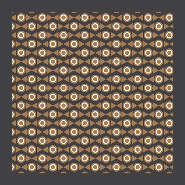 Seamless Geometric Golden Shape Pattern Design