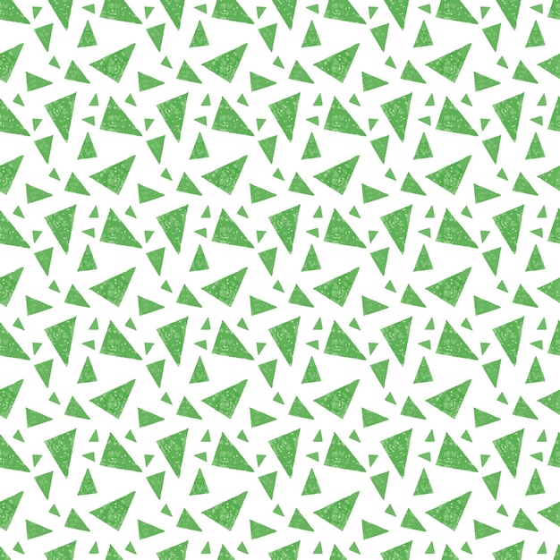 Seamless geometric pattern, green on a white background