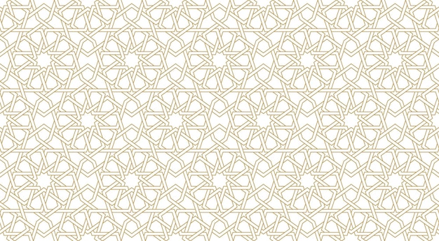 Seamless geometric pattern in authentic arabian style