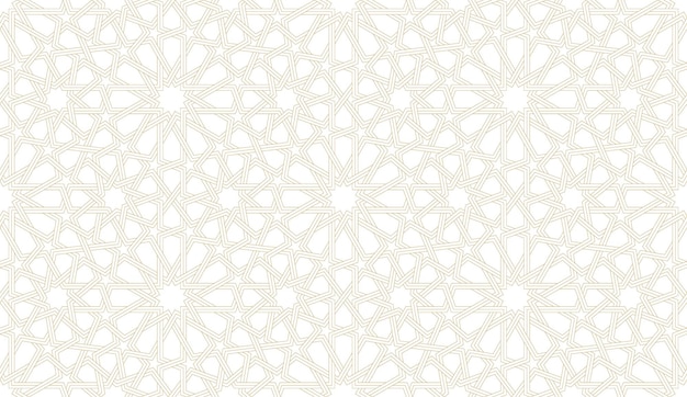 Seamless geometric pattern in authentic arabian style