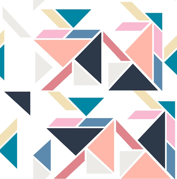 seamless geometric vector pattern design paper for scrapbook