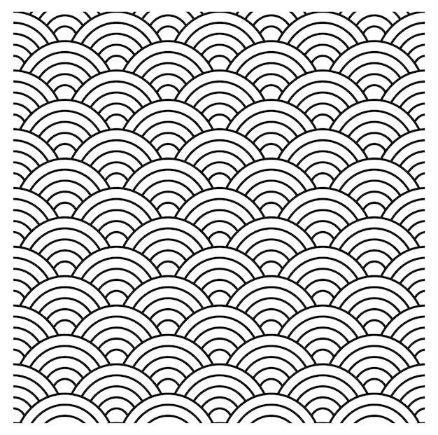 Seamless Japanese Fish Scale Pattern