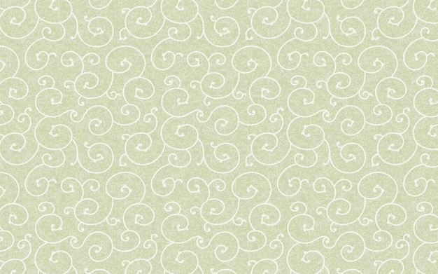 Seamless Japanese paper pattern Green arabesque pattern