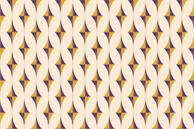 Seamless Kasuri pattern in tribalfolk embroidery Ethnic abstract ikat art geometric art ornament