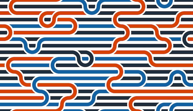 Seamless lines pattern stripy geometric vector abstract background linear stripy net optical maze web network Colorful design