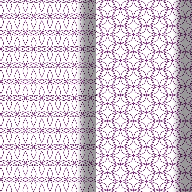 seamless ornamental vector patterns background