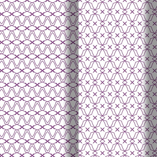 Seamless ornamental vector patterns background