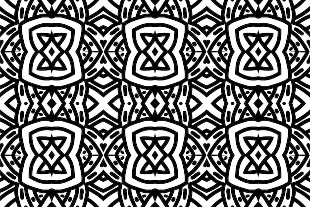 SEAMLESS PATTERN. BLACK AND WHITE SIMPLE BACKGROUND.