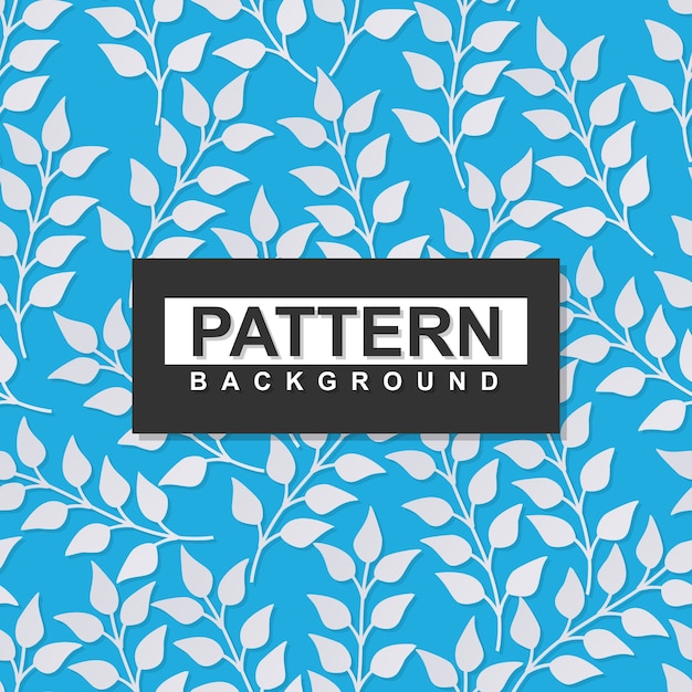 seamless pattern branch leaves in paper art design