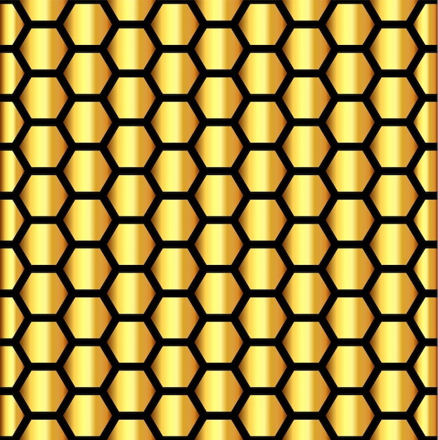 Seamless Pattern Hexagon Honeycomb Texture Vector illustration