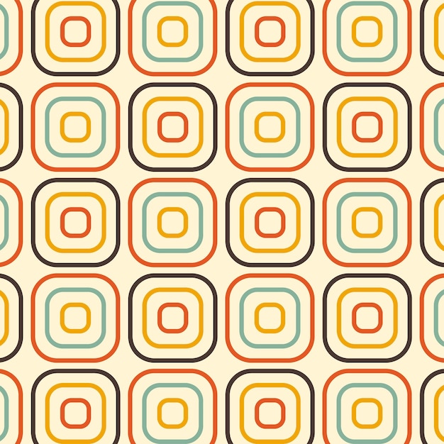 Seamless pattern in retro style