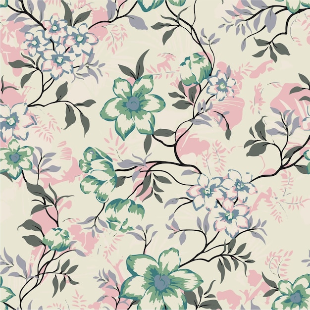 seamless pattern of cocoa pods and flowers on dark background showcasing botanical elements