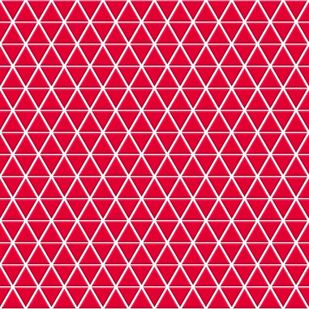 seamless pattern of small triangles in red colors