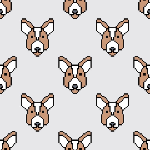 seamless pattern pixel art vintage aesthetics retro sprite design
