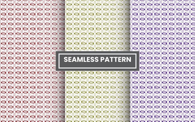 Seamless pattern with a border of different colors.