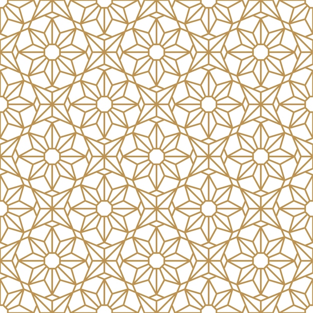 Seamless pattern with a geometric Chinese style
