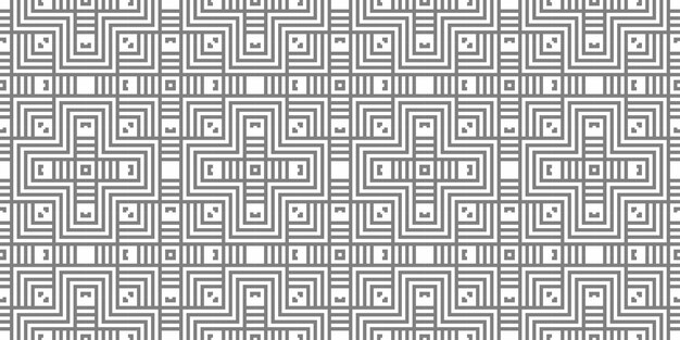 Seamless pattern with black and white squares and squares.