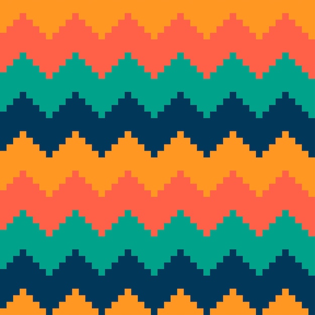 Seamless pattern with colorful chevron