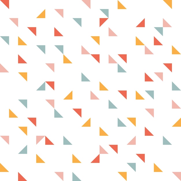 Seamless pattern with colorful tiny triangles