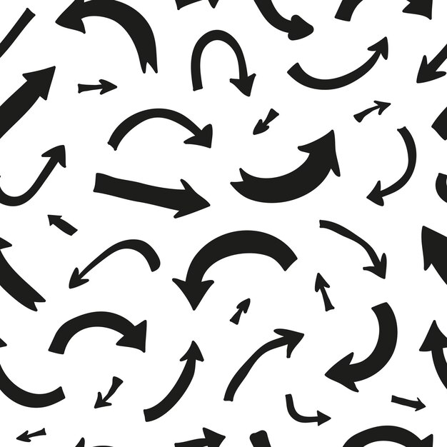 Seamless pattern with marker arrows