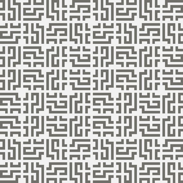 Seamless pattern with maze Vector illustration
