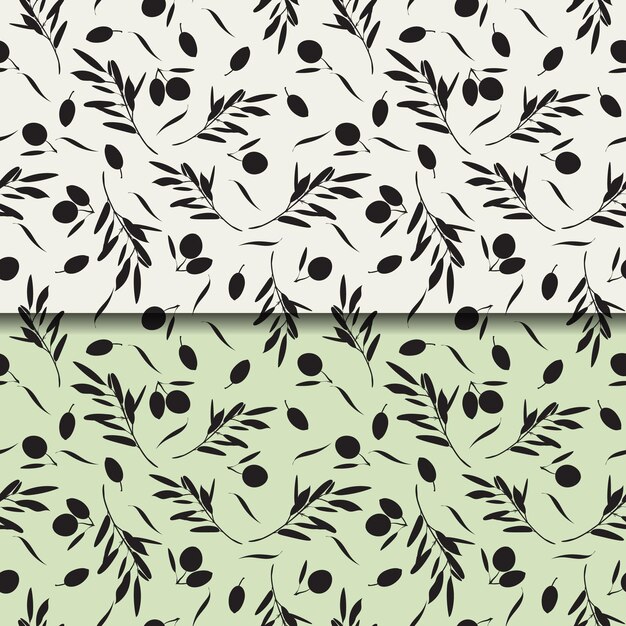 seamless pattern with olives. for textile, paper, packaging. vector pattern.